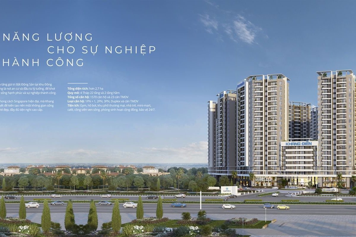 Phối cảnh dự án Safira Khang Điền