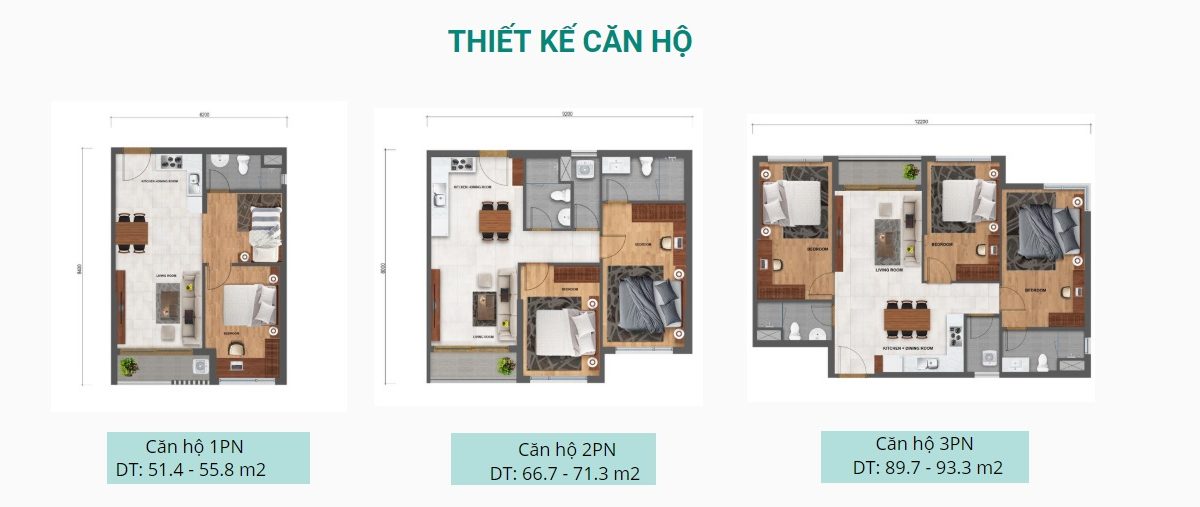 Thiết kế căn hộ Safira Khang Điền