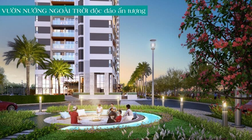 Công viên vườn nước căn hộ d'Lusso quận 2