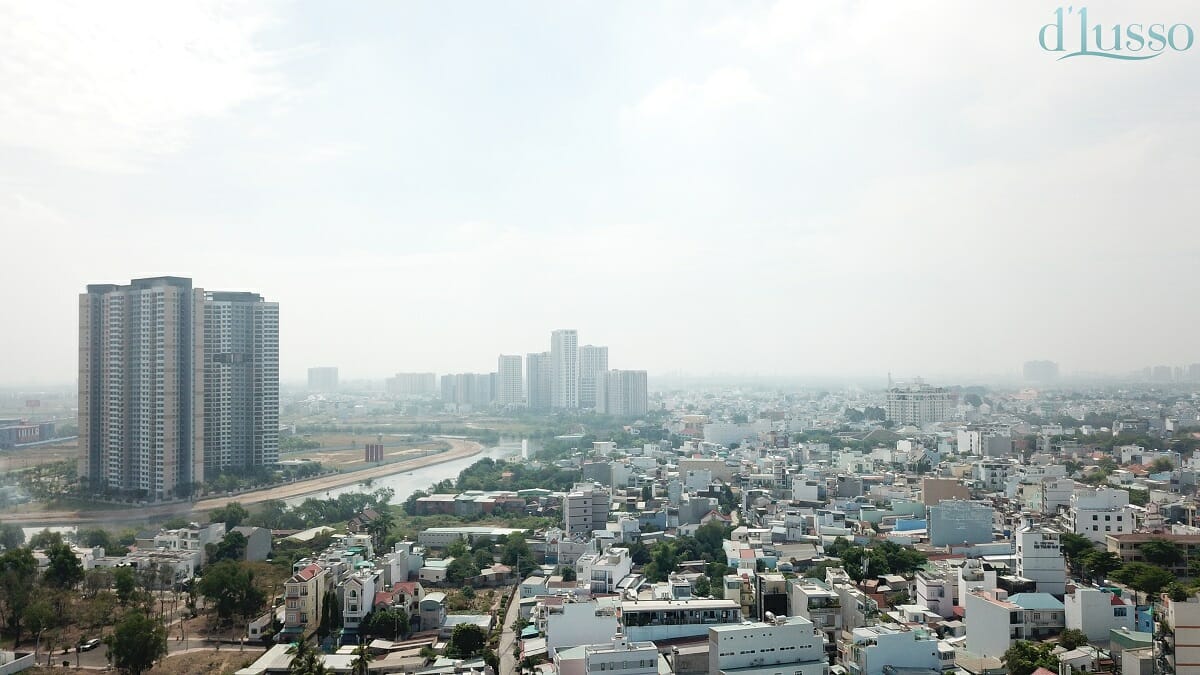 Các hướng view tại Căn hộ D'Lusso Emerald Quận 2 13 Flycam view toàn ảnh D'Lusso Quận 2