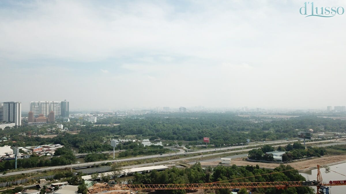 Các hướng view tại Căn hộ D'Lusso Emerald Quận 2 16 Flycam view toàn ảnh D'Lusso Quận 2