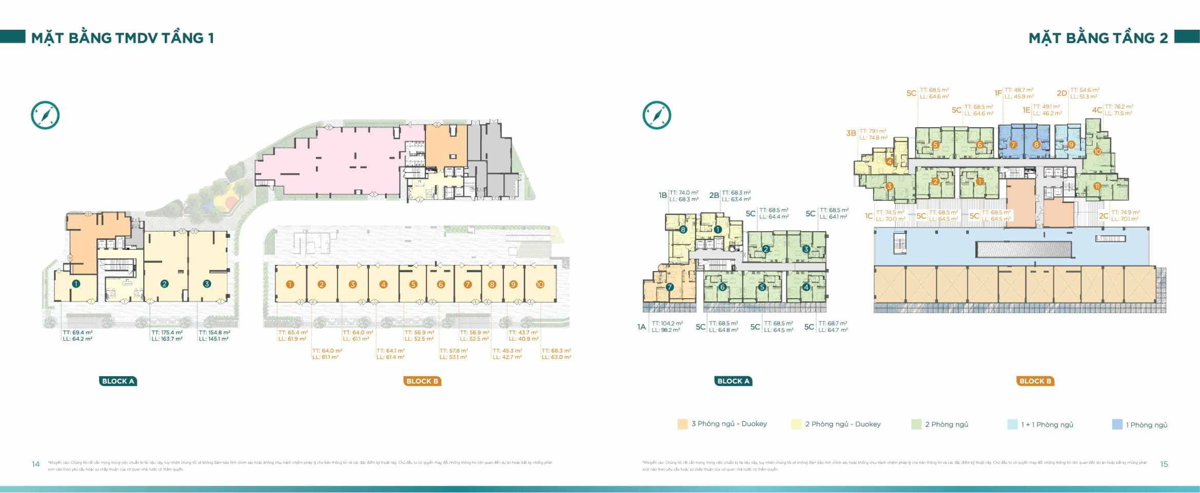 Thiết kế mặt bằng căn hộ dự án D'Lusso Emerald Quận 2 19 Mặt bằng Tầng 1 & Tầng 2 D'Lusso Emerald Quận 2