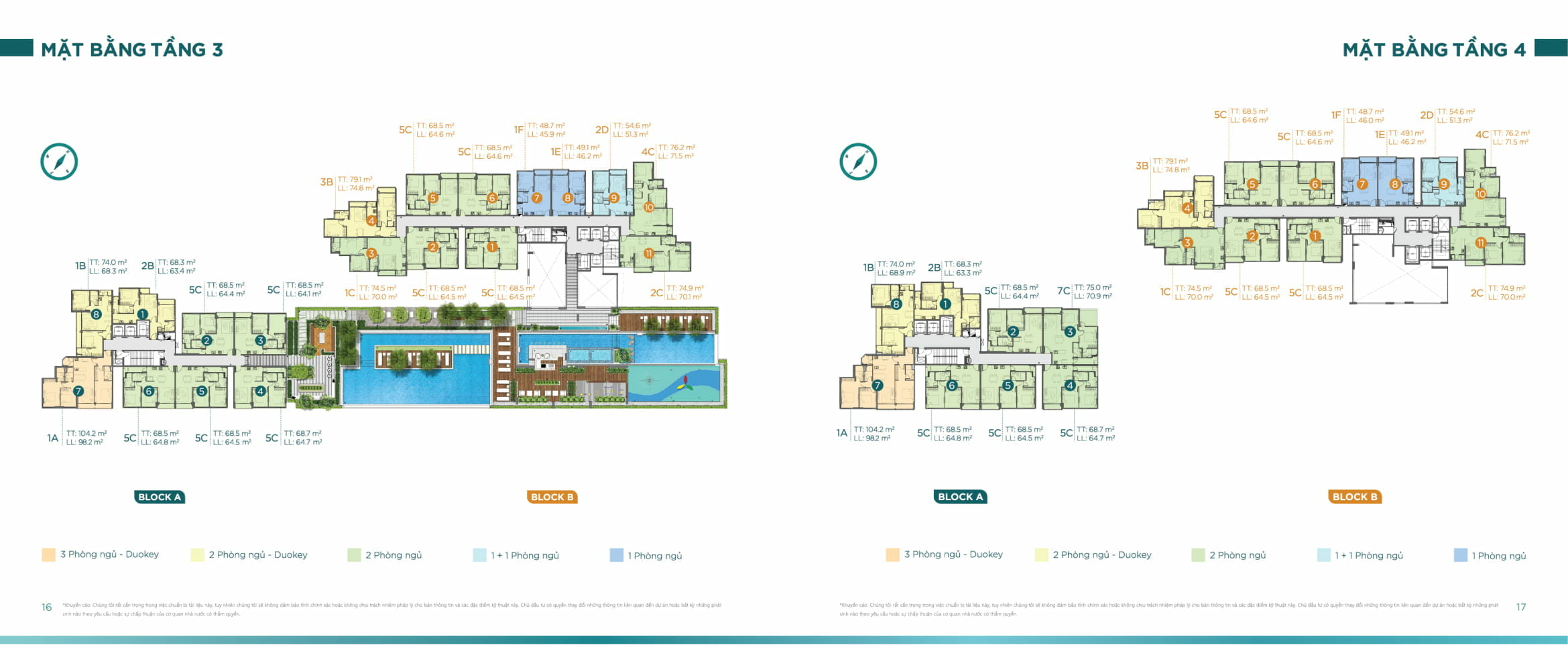 Thiết kế mặt bằng căn hộ dự án D'Lusso Emerald Quận 2 20 Mặt bằng Tầng 3 & Tầng 4 D'Lusso Emerald Quận 2
